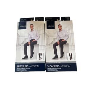 Sigvaris Midtown Men's Microfiber 30-40 mmHg Medical Compression Stockings